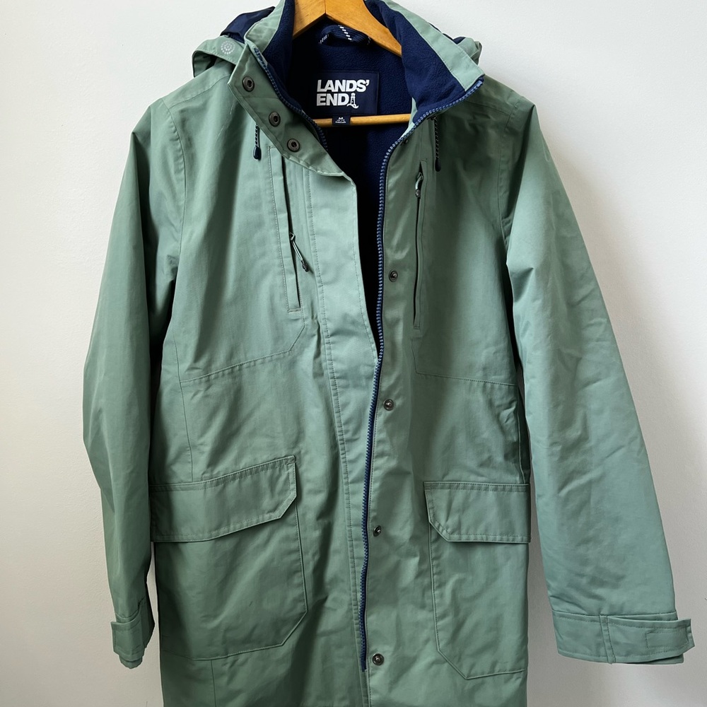 Lands End rain coat